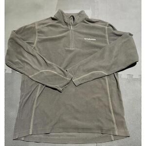 Columbia Sweater Mens Size Small Black Pullover Quarter Zip Sweatshirt Winter